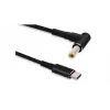 Kabelis „Microconnect USBC-DC-5A-15V“ USB‑C į 5,5 × 2,5 1,2 m juodas