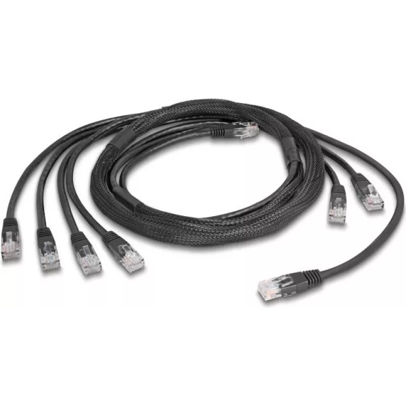 DeLOCK tinklo kabelis Juodas 5 m Cat5e U/UTP 90121