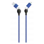 USB laidas 2GO 797368 1,2 m USB A/USB C USB C/Lightning Juoda Mėlyna