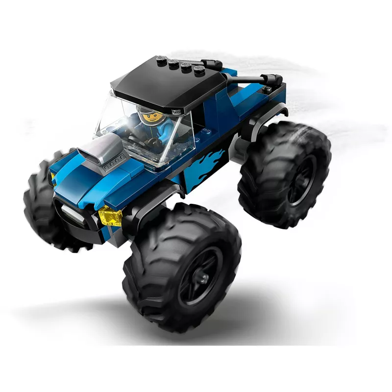 Konstruktorius LEGO City 60402 Mėlynas monstriškasis sunkvežimis su didelėmis padangomis, 148 dalys, 1 minifigūrėlė, amžius 5+