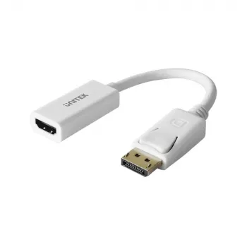 UNITEK Gold Plated DisplayPort DP to HDMI 4K UHD HDTV Male to Female Converter Adapter with Audio - Y-6332 Balta