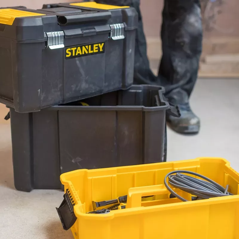Stanley Essential Tool kietas dėklas Plastikas Pilka, Geltona