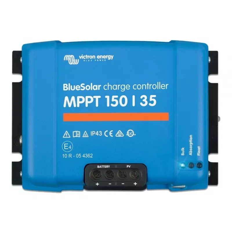 MPPT saulės įkrovos valdiklis BlueSolar 150/35 — 150 V PV įvestis, 35 A įkrovimo srovė