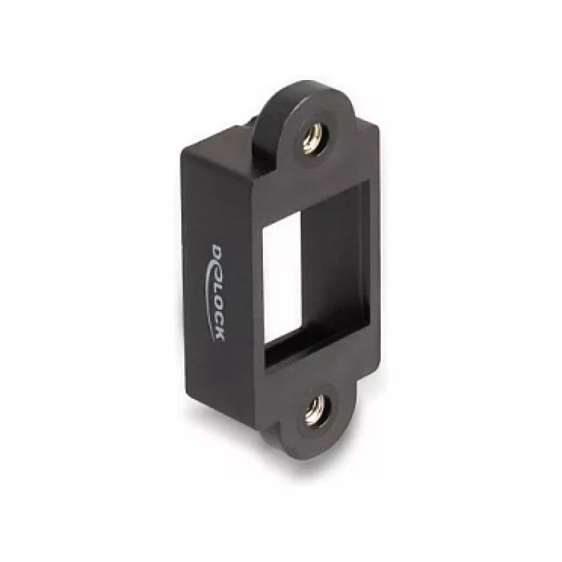 DeLOCK Keystone laikiklis, įsegamas rėmelis, juodas, 18 mm x 40 mm x 10 mm