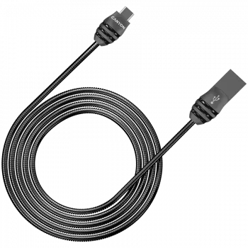 CANYON laidas UC-5 USB-C 10W 1m tamsiai pilkas
