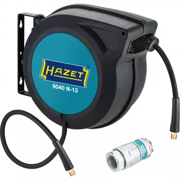 Hose reel Hazet 9040N/2 su greita jungtimi — Hazet profesionali žarnos ritė 9040N/2