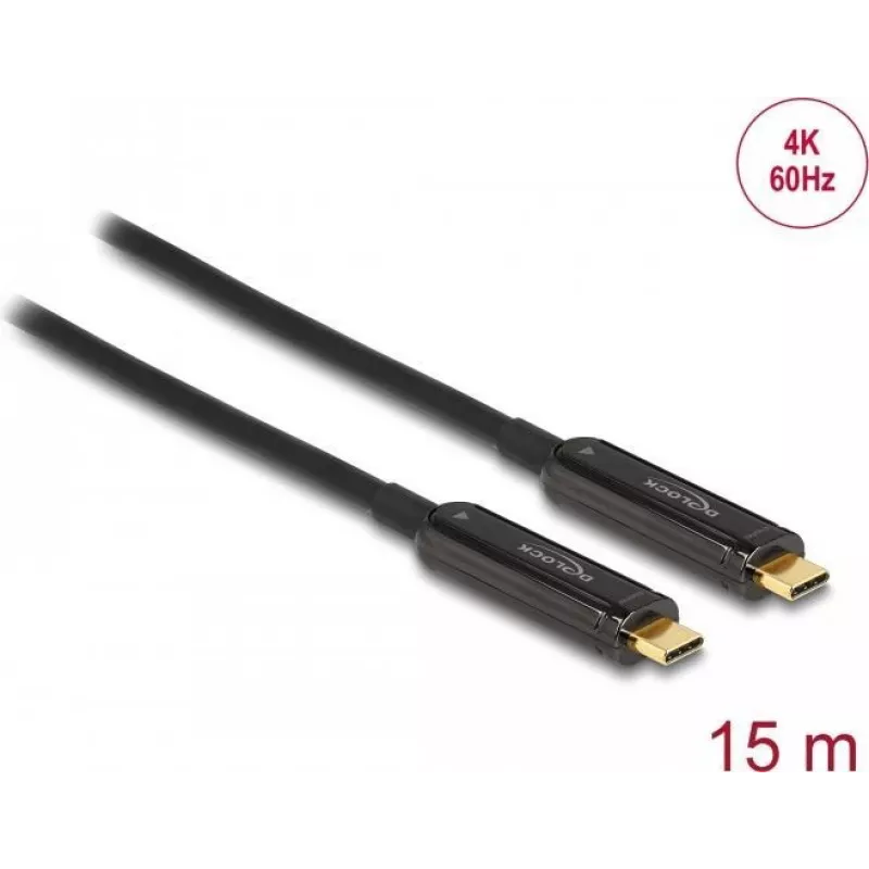 Aktyvus optinis USB-C vaizdo kabelis DeLOCK 84104 4K 60 Hz 15 m