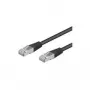 Wentronic Goobay CAT 5e komutacinis kabelis, F/UTP, juodas, 0,5 m - CCA vario mišinys (68654)
