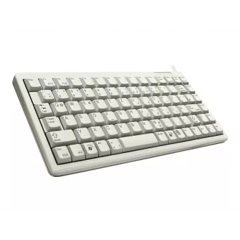 Laidinė kompaktinė klaviatūra Cherry G84-4100 AZERTY 83 klavišai USB + PS/2 Pilka, 1,75 m laidas