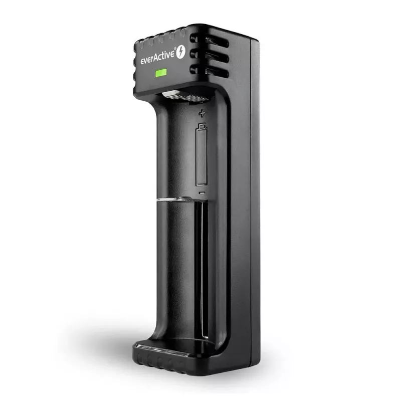 Baterijų įkroviklis everActive LC100C USB-C Li‑Ion elementams, USB-C įvestis, modelis LC100C