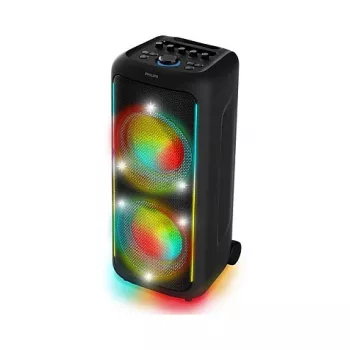 Nešiojama vakarėlių kolonėlė Philips TAX5000E/10 2 krypčių, 100 W RMS, Bluetooth, 20–20000 Hz, 4 Ω, juoda