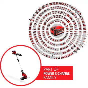 Žoliapjovė Einhell GE-CT 18 Li Kit