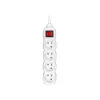 GaliaWatch 3 m (4 socket) Balta with power switch