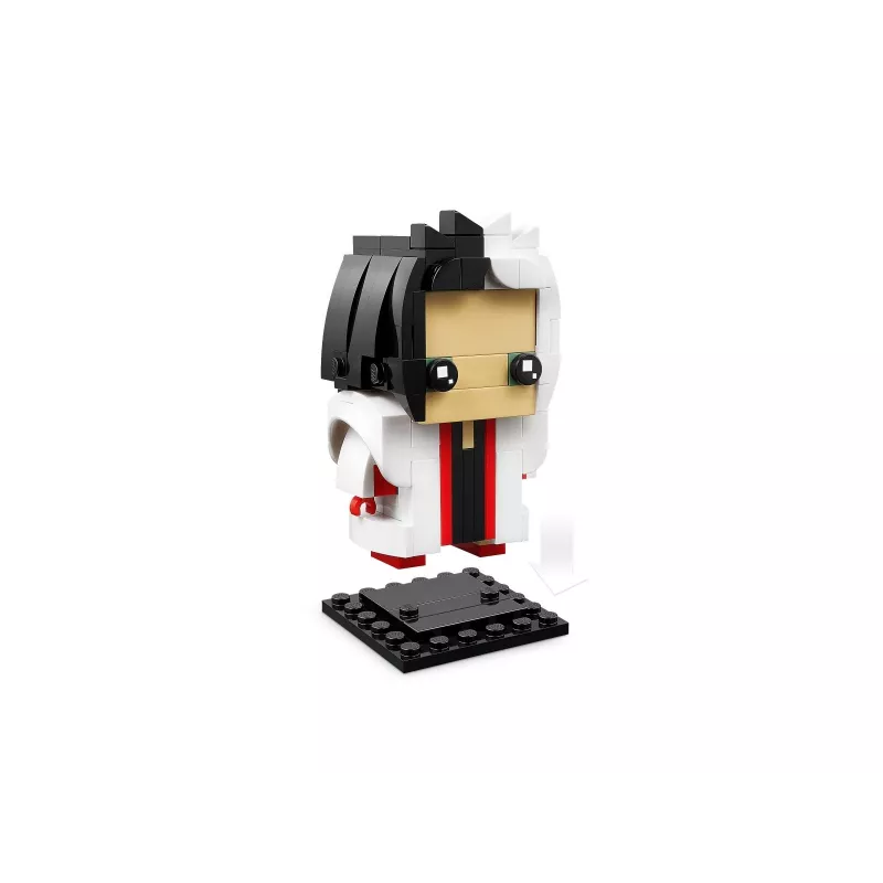 Kolekcinės figūrėlės LEGO Cruella ir Diabolina BrickHeadz 40620 rinkinys, 2 figūrėlės
