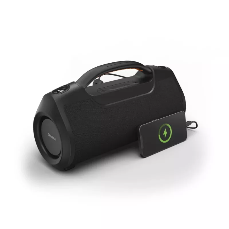 Soundbar HAMA Soundbarrel 2.0 juodas belaidis Bluetooth — kompaktiška 2.0 kanalų