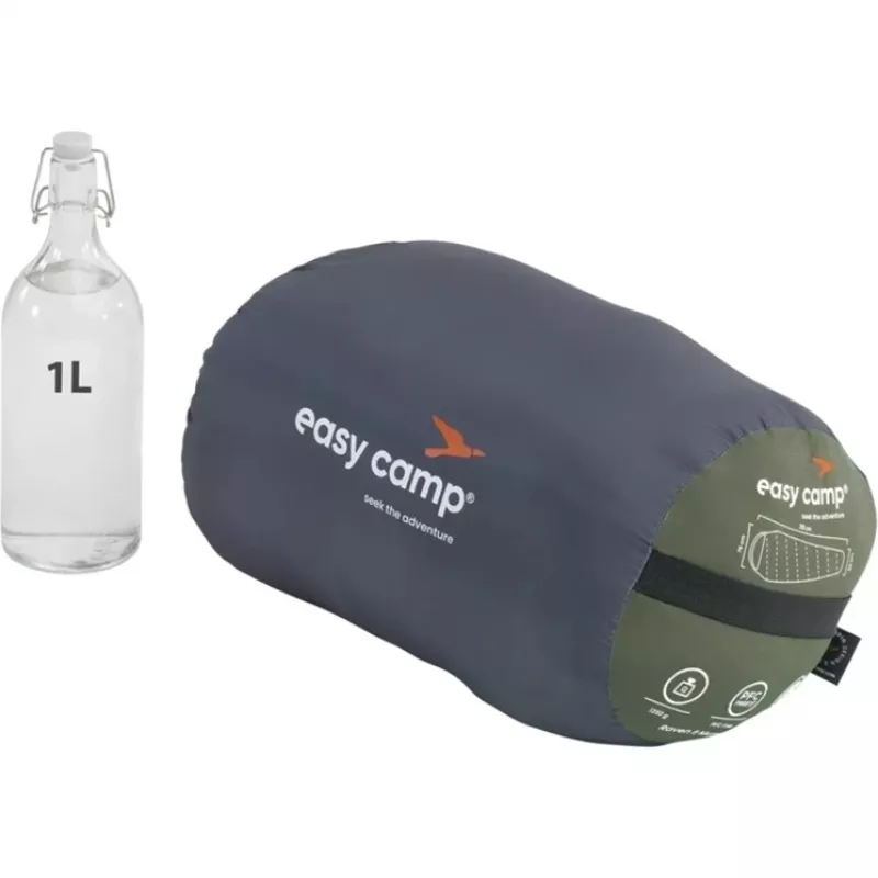 Miegmaišis Easy Camp Raven II Mummy 215 x 76 x 50 cm, komfortas nuo -16 iki 4 °C