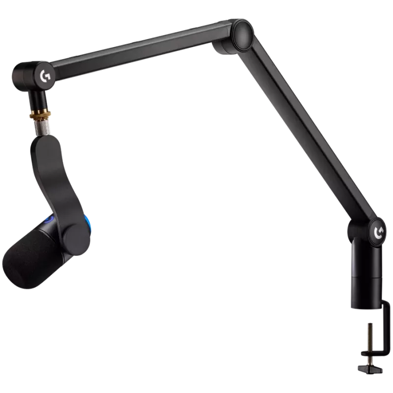 LOGITECH Yeticaster GX Dynamic RGB Gaming Mic with LIGHTSYNC and Premium Desktop Microphone Boom Arm - Juoda