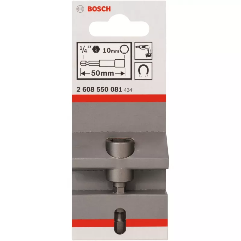 Verdžlių antgaliai Bosch Extra Hard 1 vnt. Šešiabriaunis kotas M6 50 mm