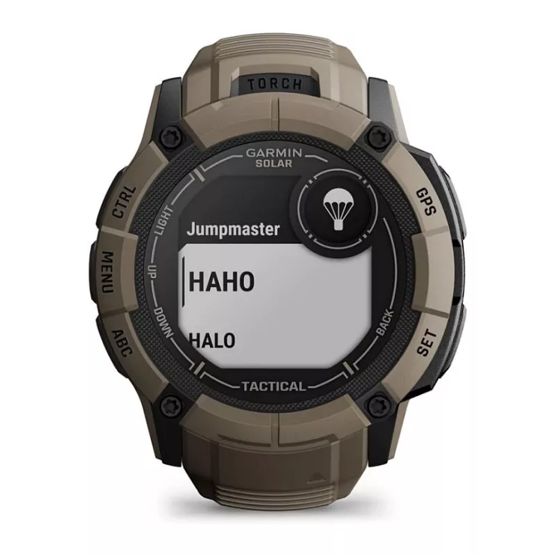 Garmin Instinct 2X Solar Tactical Edition 2,79 cm (1,1) MIP 50 mm Skaitmeninis 176 x 176 pikselių Liečiamas ekranas Žalias GPS (palydovas)