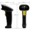 Qoltec 1D lazerinis brūkšninių kodų skaitytuvas | USB | Juodas