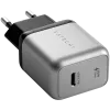 Mobiliojo įrenginio įkroviklis Satechi ST-UC30WCM-EU — Universalus vidaus kintamosios srovės įkroviklis su 1× USB-C, juoda/sidabrinė