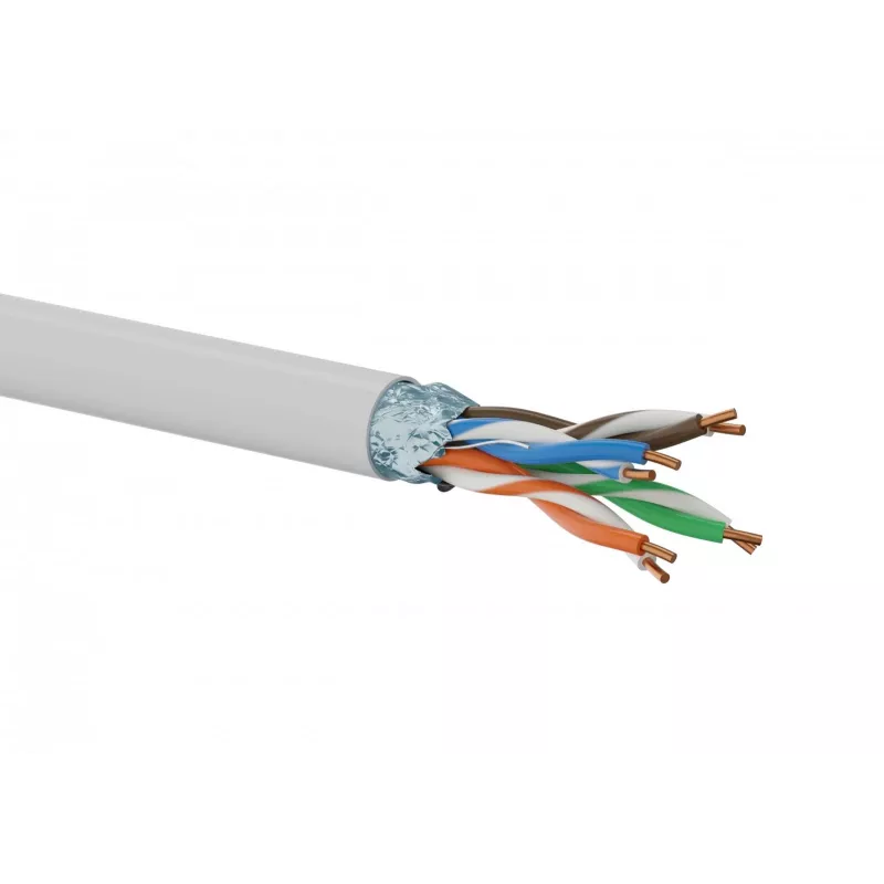 Tinklo kabelis FTP kategorija 5E 4 x 2 išorinis PVC 305 m (KIF5PVC305) a-Lan