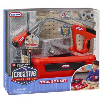 Little Tikes Creative Construction žaislinių įrankių dėžės rinkinys