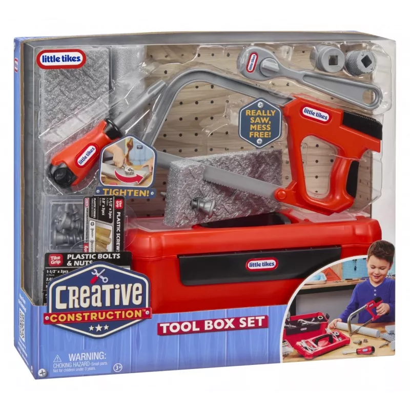 Little Tikes Creative Construction žaislinių įrankių dėžės rinkinys