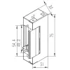 Elektromagnetinė spyna QOLTEC 52459 12V simetriška su atmintimi ir užraktu