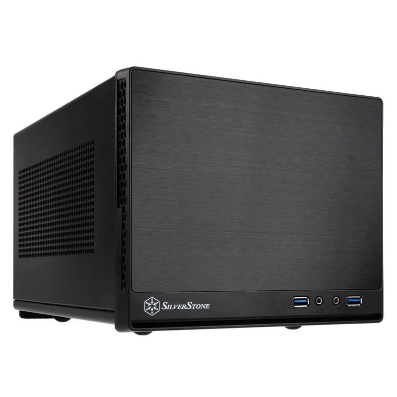 SilverStone SUGO 13 - Stacionarus - Mini-DTX - be maitinimo šaltinio (AT / PS/2) - Juoda - USB/Garso (SST-SG13B-Q)
