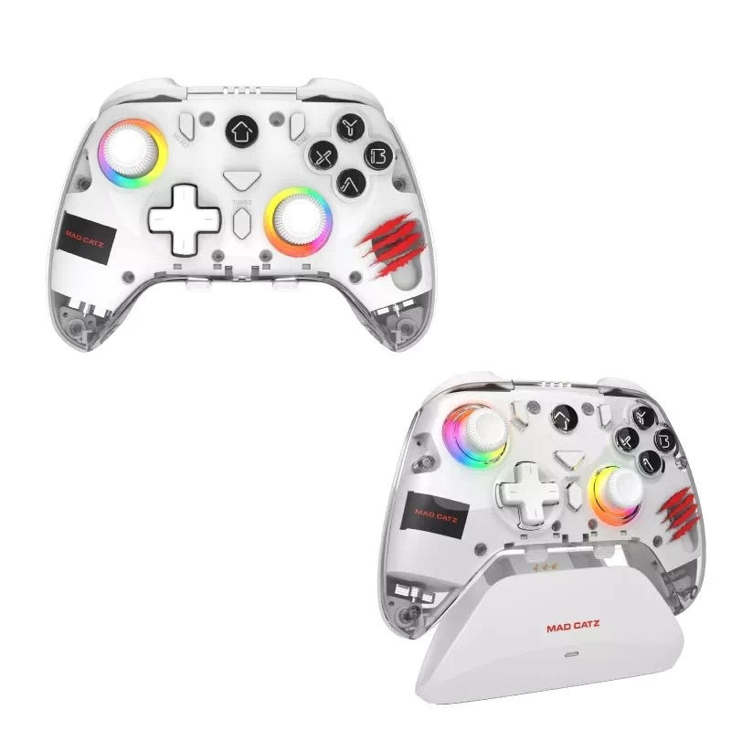Žaidimų valdiklis Mad Catz C.A.T. 17 CUSTOMIZABLE — laidinis žaidimų pultelis, programuojami mygtukai, ergonomiškas dizainas