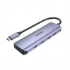 UNITEK uHUB Q4 USB šakotuvas Type-C 5000 Mbit/s Pilka