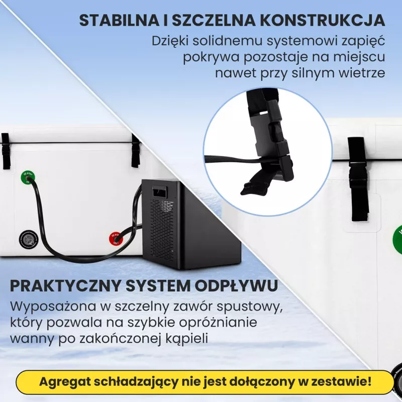 Extralink ledo vonia, šalto panardinimo kubilas, 150x80x65cm