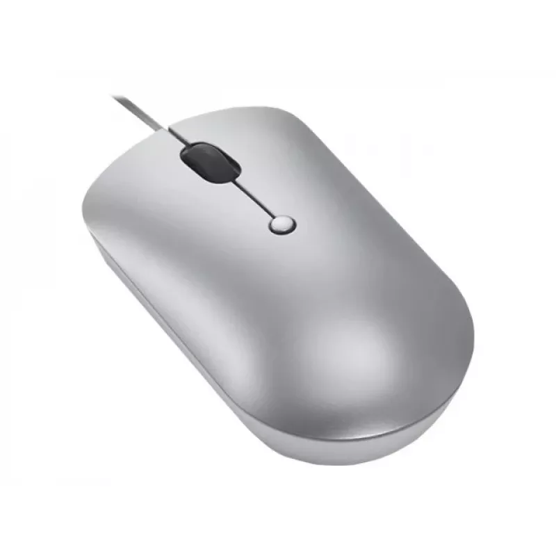 Laidinė optinė abiem rankoms tinkama pelė Lenovo 540 USB Type-C, 3 DPI režimai, pilka, 4 mygtukai, 1,8 m laidas