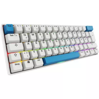 Sharkoon SGK50 S4 klaviatūra Namų USB QWERTZ Vokiška Balta 60% RGB LED
