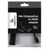 Gembird A-MDPM-HDMIF-02 vaizdo kabelio adapteris Mini DisplayPort HDMI A tipo (standartinis) juodas