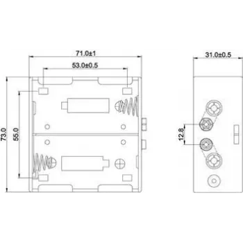 Wentronic 11452 baterija juoda