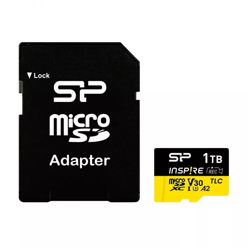 Atminties kortelė “Silicon Power Inspire” 256 GB MicroSDXC V30 UHS-I U3 A2 4K + adapteris (SP256GBSTXLA2V1NSP)