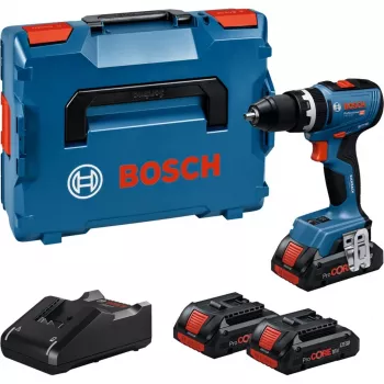 Belaidis smūginis veržliasukis Bosch GSB 18V-65 su dviem 4,0 Ah baterijomis