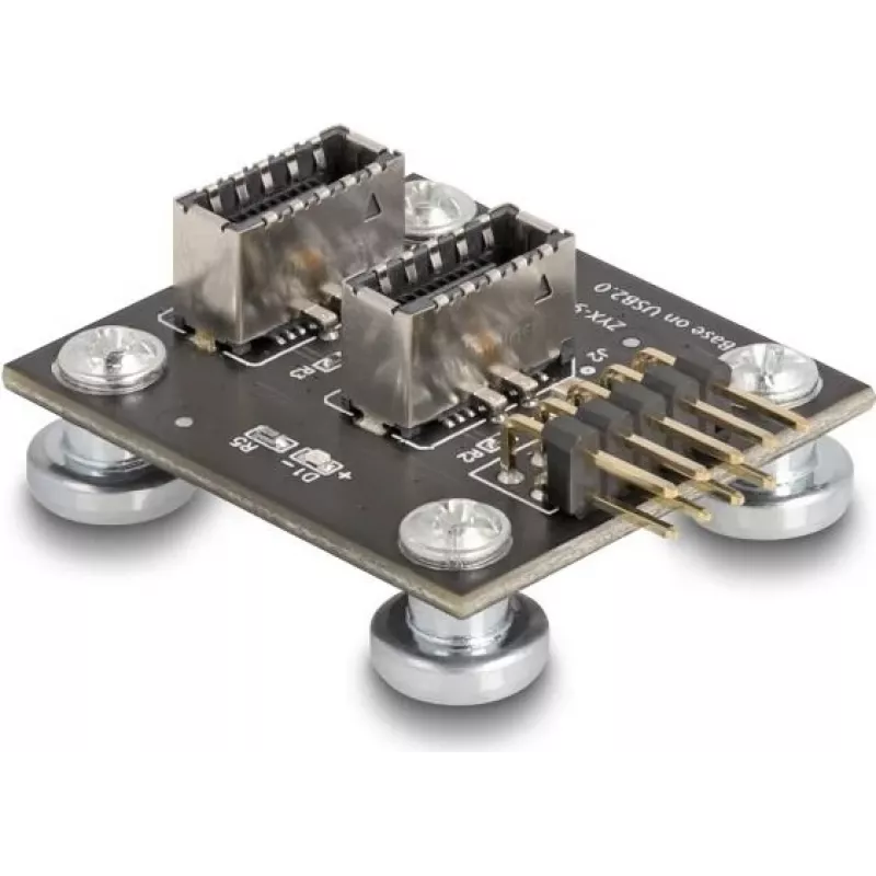 DeLOCK 67176 vidinis USB Type-E adapteris 9 kontaktų kištukas juodas