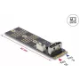 M.2 Key B į SATA 7 kontaktų adapteris (vertikalus) DELOCK 64290