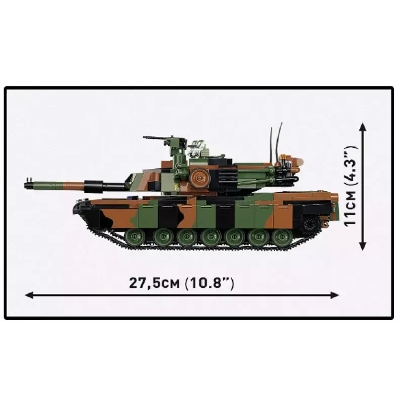 Konstruktorius Cobi M1A2 SEPV3 Abrams modelis su 1065 kaladėlėmis