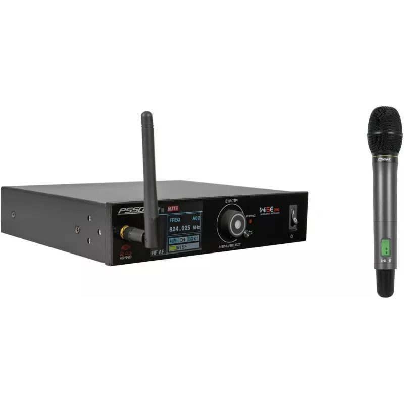 Belaidis mikrofonų rinkinys PSSO WISE ONE dinaminis mikrofonas 823–832 MHz / 863–865 MHz