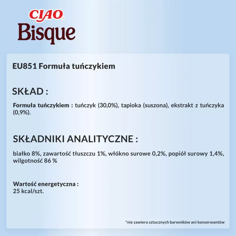 INABA Ciao Bisque Tuna – kačių skanėstai – 40 g