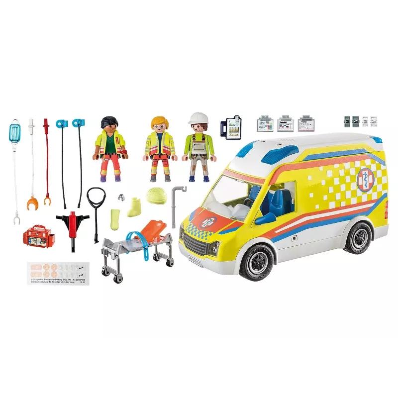 Playmobil 71202 City Life greitosios pagalbos automobilis su šviesomis ir garsu, žaislinis rinkinys, tinka nuo 4 metų, vienas