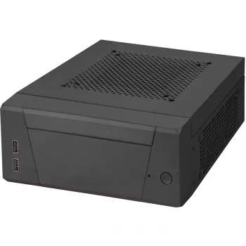 SilverStone MILO ML10 - USFF - Mini-ITX - be maitinimo bloko - juoda - USB/Audio (SST-ML10B)
