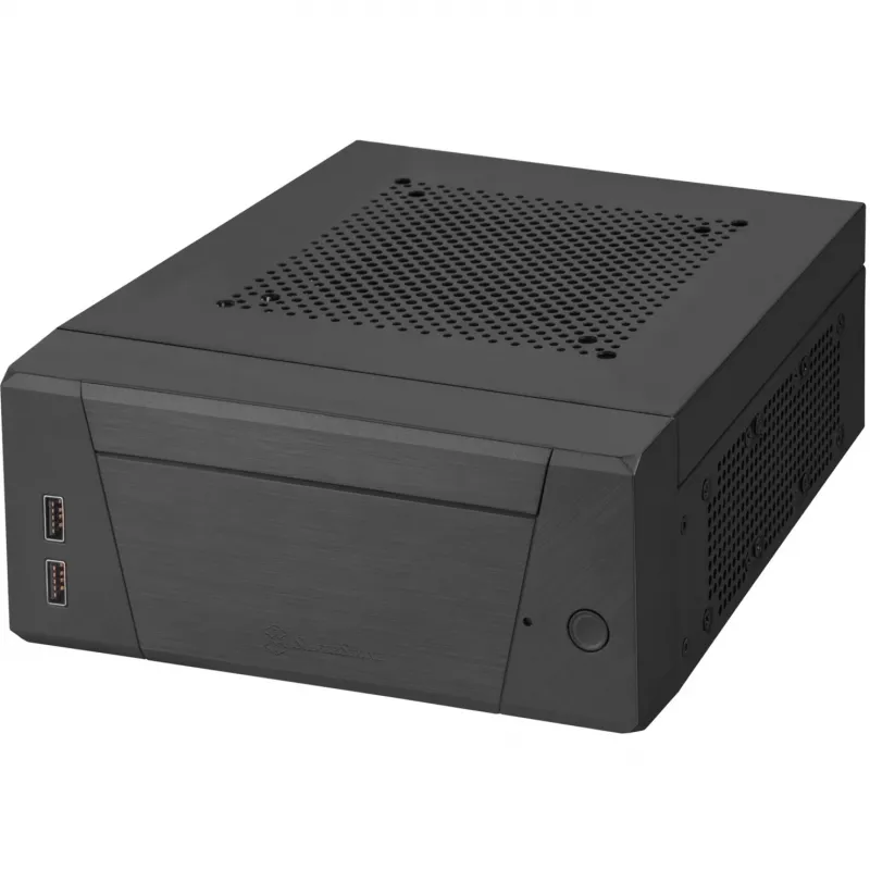 SilverStone MILO ML10 - USFF - Mini-ITX - be maitinimo bloko - juoda - USB/Audio (SST-ML10B)
