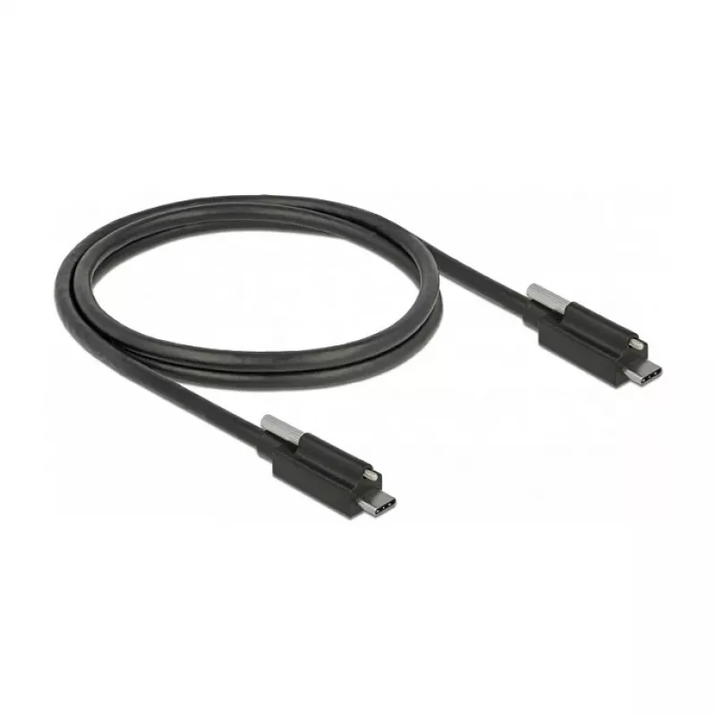 USB laidas DeLOCK 83719 USB 3.2 Gen 2 1m USB C juodas