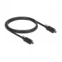 USB laidas DeLOCK 83719 USB 3.2 Gen 2 1m USB C juodas
