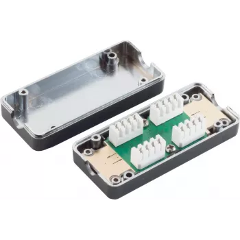 Tinklo jungiamoji dėžutė ShiverPeaks BS75001-2 Cat7 10/100/1000Base-T(X) 1 vnt.